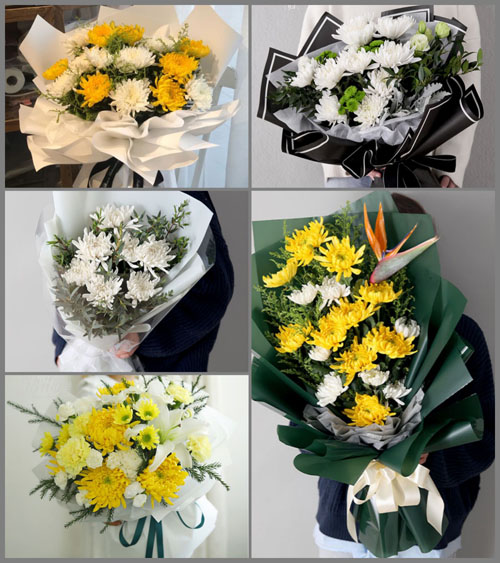 河南南阳卧龙区潦河坡镇白事花束代送